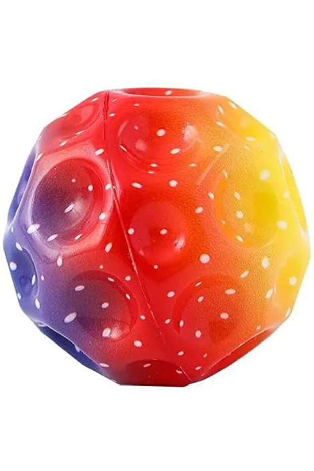 Bouncing Ball, Super Space Ball, large version, 10 cm, Rainbow - 1