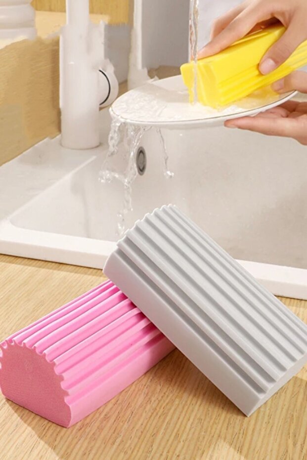 ®   إسفنجة تنظيف ممحاة رطبة للحمام والمطبخ والسيارة - 1