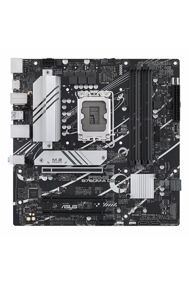 Prime B760M-A D4 DDR4 (5333MHz)OC M.2 HDMI/DP PCIe 4.0 1700P mATX Anakart - 3