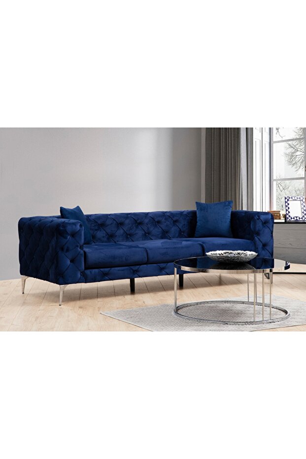 COMO ÜÇLÜ KOLTUK, MAVİ - 1