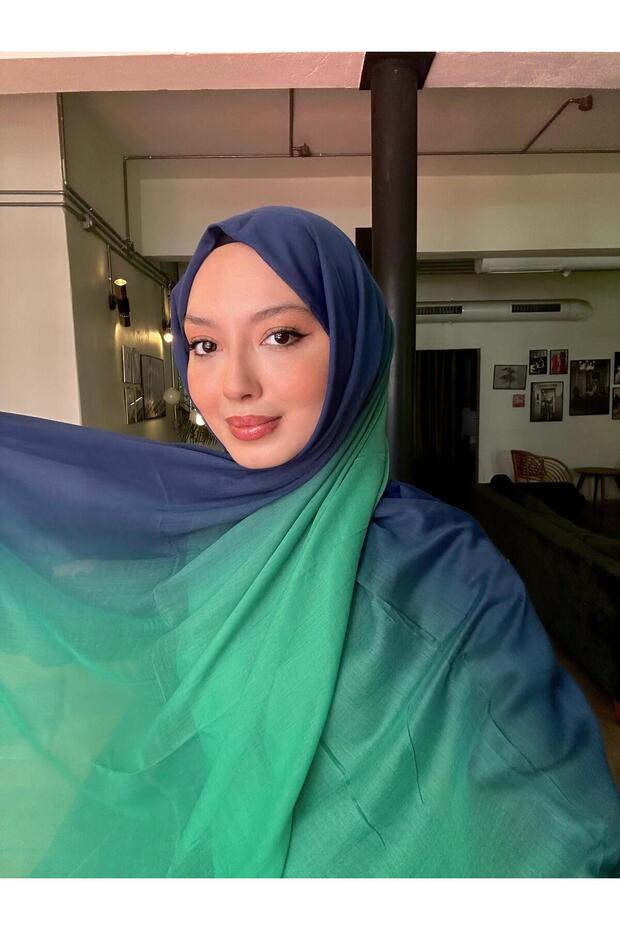 Cotton Gradient Shawl - 4