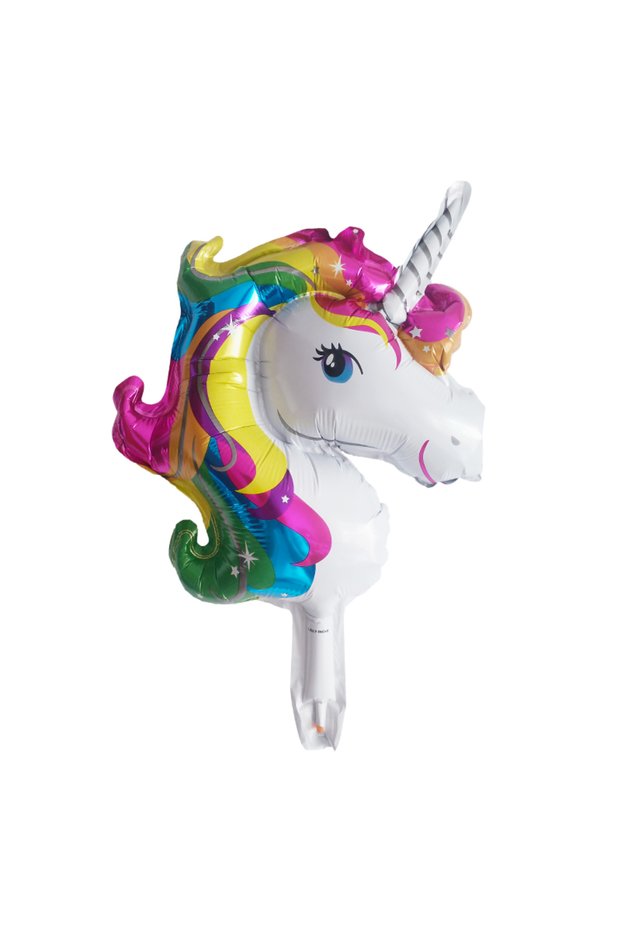 34x28cm as the picture 10pcs MiNi Unicorn Foil Balloons Birthday Theme Party Decoration Kids Toys Ai