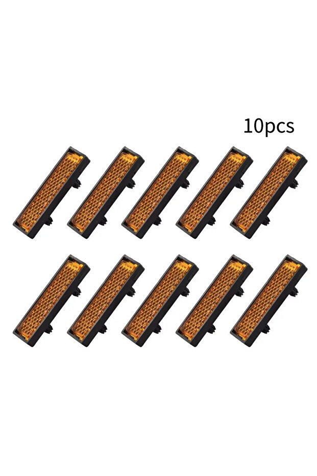 10 PCS 4/10 Pcs/Set Bicycle Pedal Reflector Press On Bike Cycling Night Warning Reflect Light Reflec