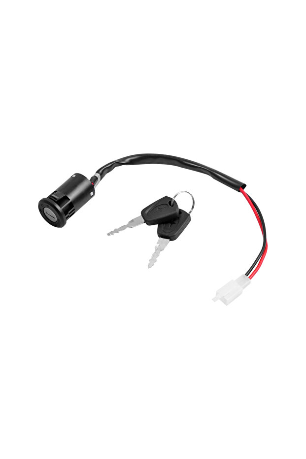 black Electric Bicycle Ignition Switch Key Power Lock Universal Portable Dust Proof E-bike Parts For