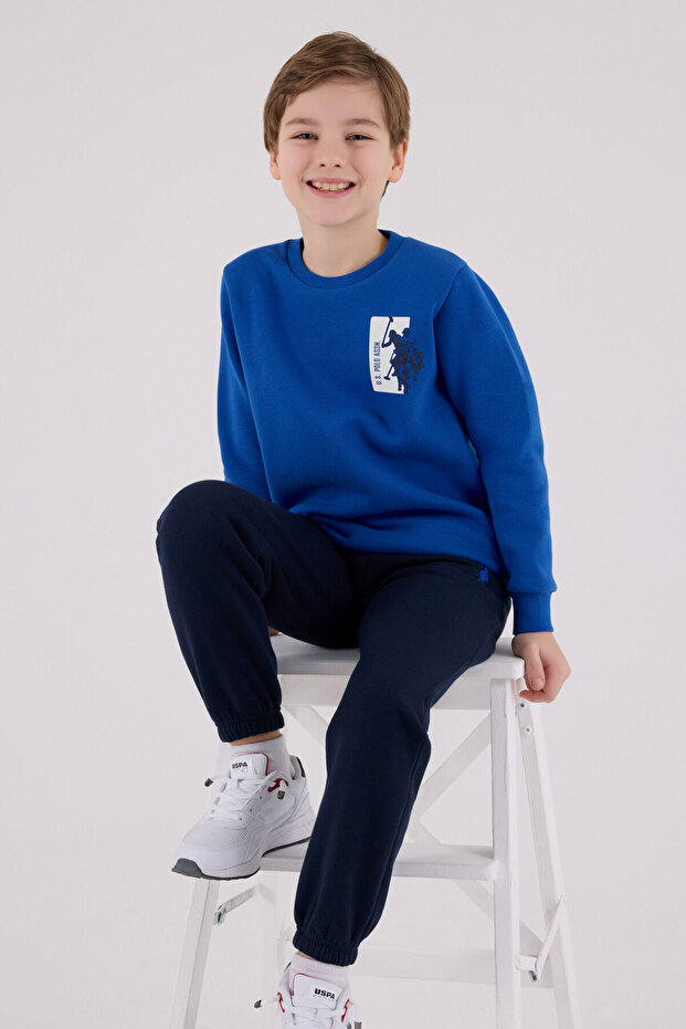 U.S. Polo Assn Boys' Blue Tracksuit Set