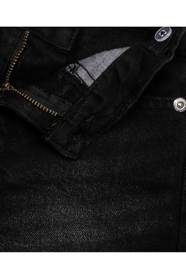 - شورت أساسي - جينز أسود - 2