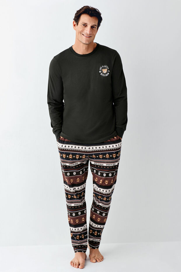 Erkek Gri Pijama Takımı - 3