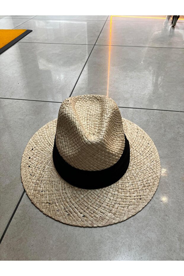 قبعة رافيا بنما الممتازة - مقاس قابل للتعديل - 3