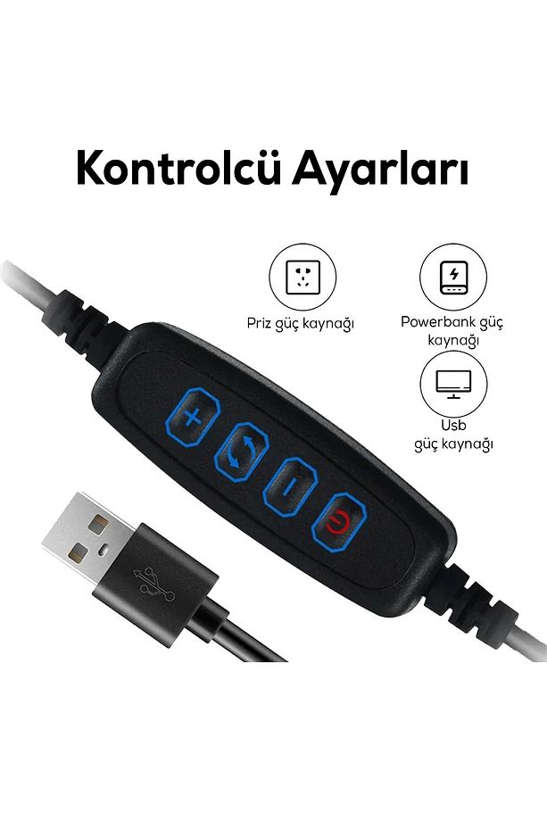 Kıvrımlı LED Masa Lambası – 3 Renk Seçenekli Gece Lambası - 8