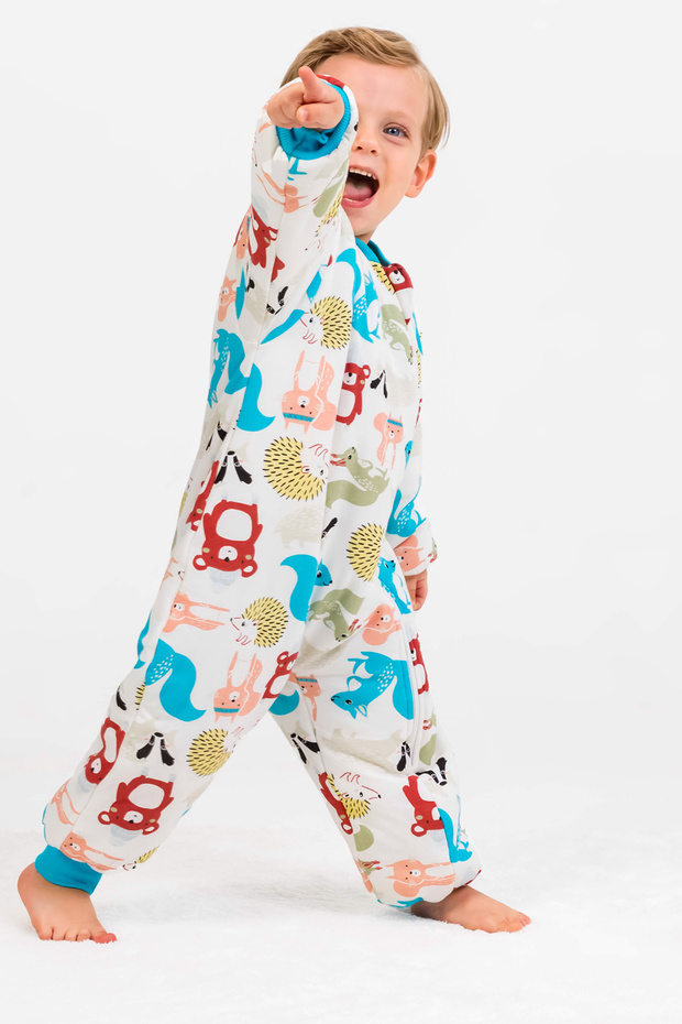 Fiber Filled 2.5 Tog Cotton Combed Cotton Lined Girls / Boys Sleeping Bag