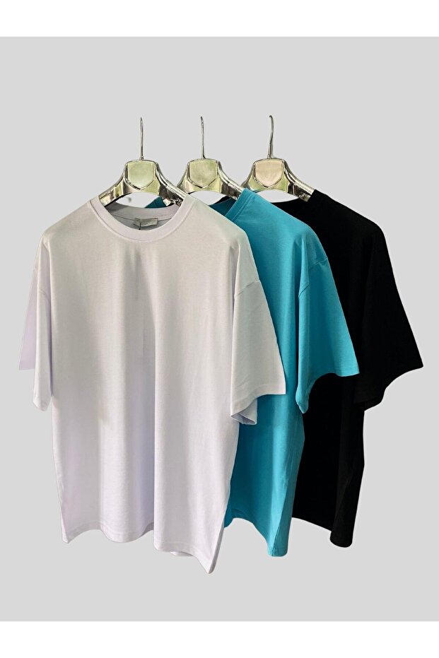 Women'S/Men's Unisex Oversize 3-Piece T-Shirt