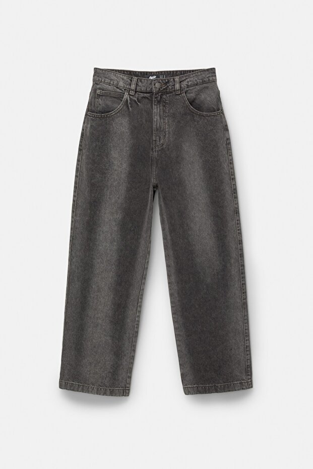 Sprey boyamalı baggy loose jean - 7