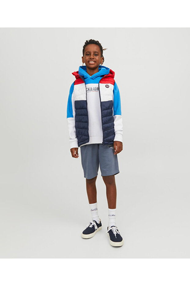 Junior Drawstring Closure Shorts - Grey - 3