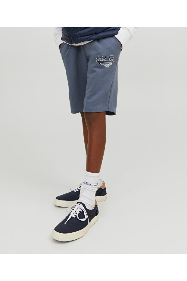 Junior Drawstring Closure Shorts - Grey - 5