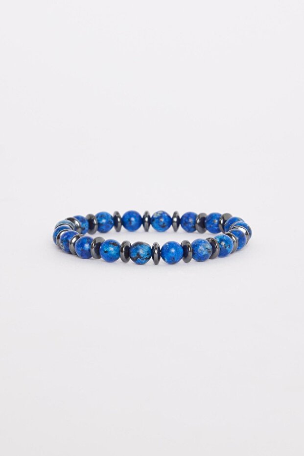 Unisex Natural Stone Cobalt Blue Bracelet