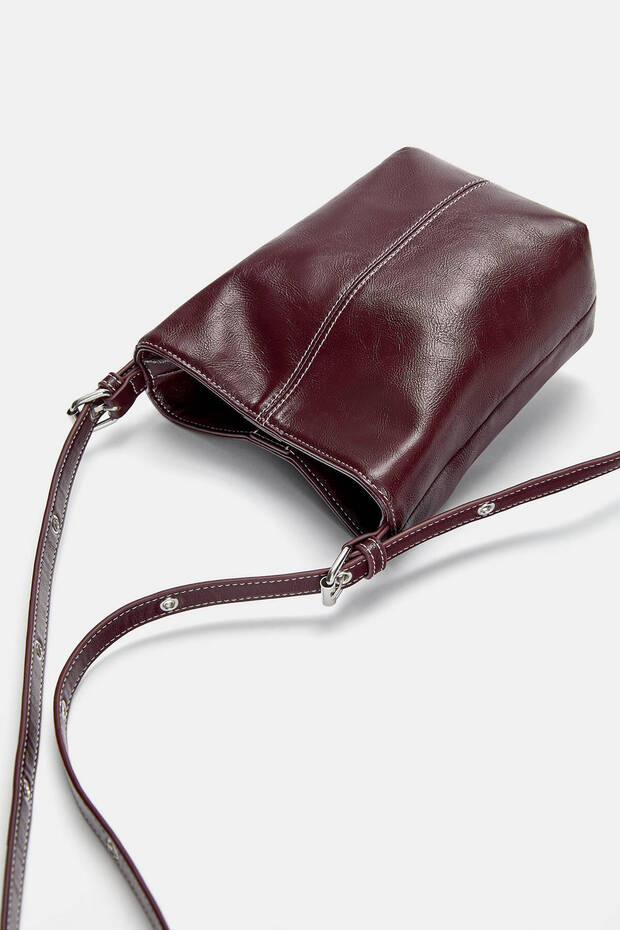 Dikiş detaylı çapraz askılı çanta - 5