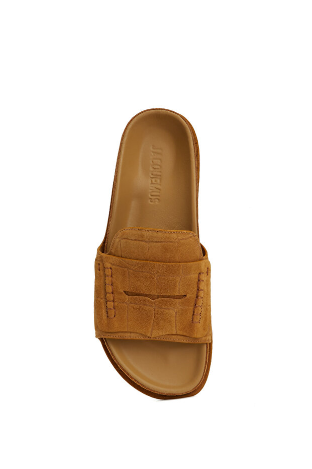 Camel Kadın Deri Terlik - 4