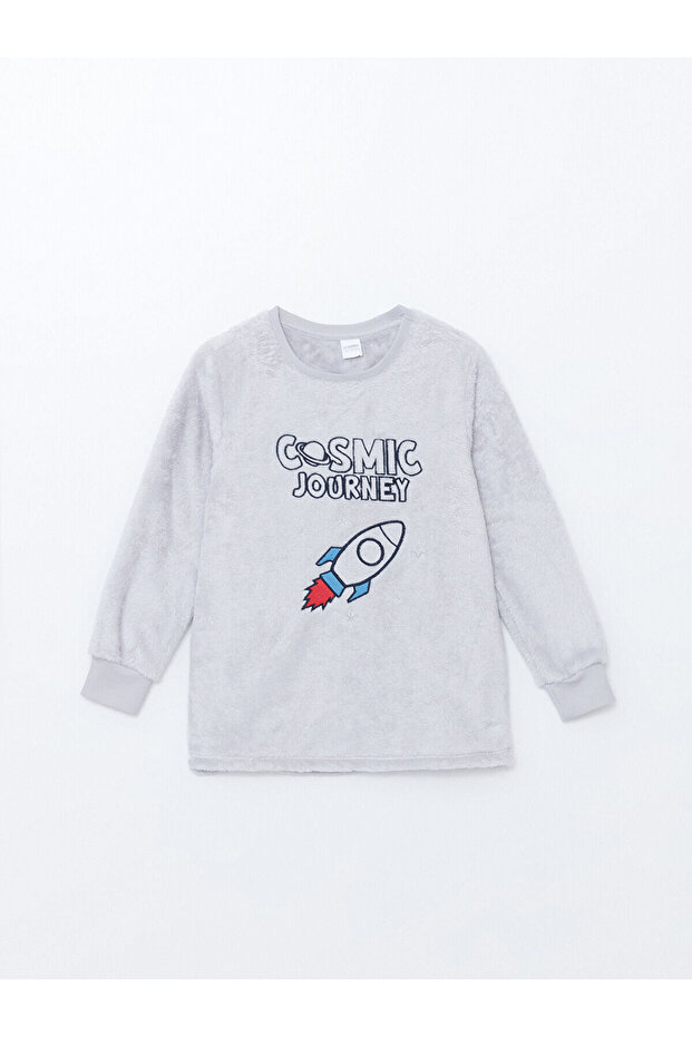 Bisiklet Yaka Pelüş Erkek Çocuk Pijama - 2