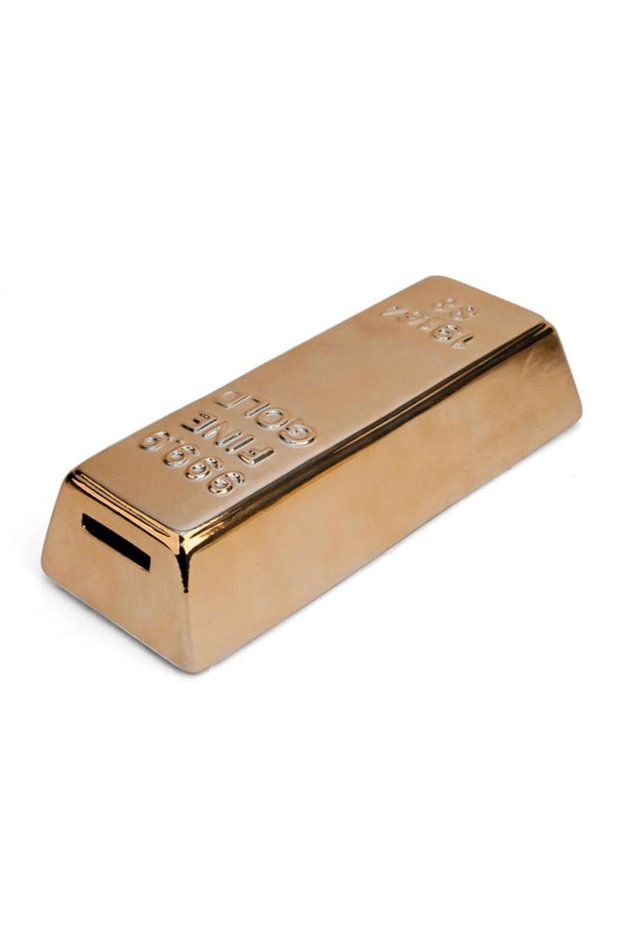 Gold Bar Piggy Bank