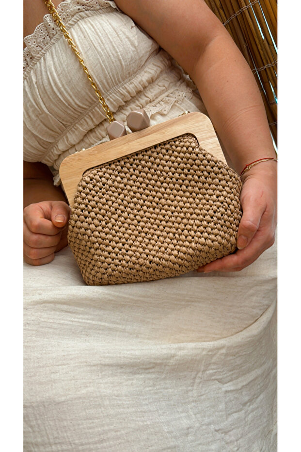 Ahşap Burslu Çanta - 2