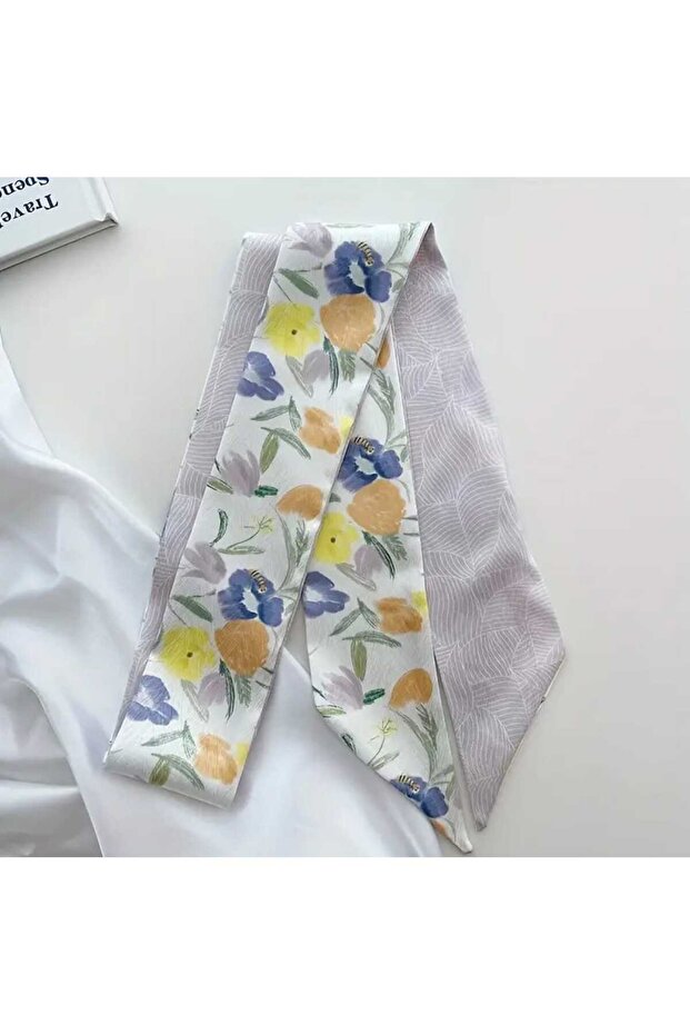 Patterned Hair Band-Neck Scarf-Bag Accessory (Bc-1232)