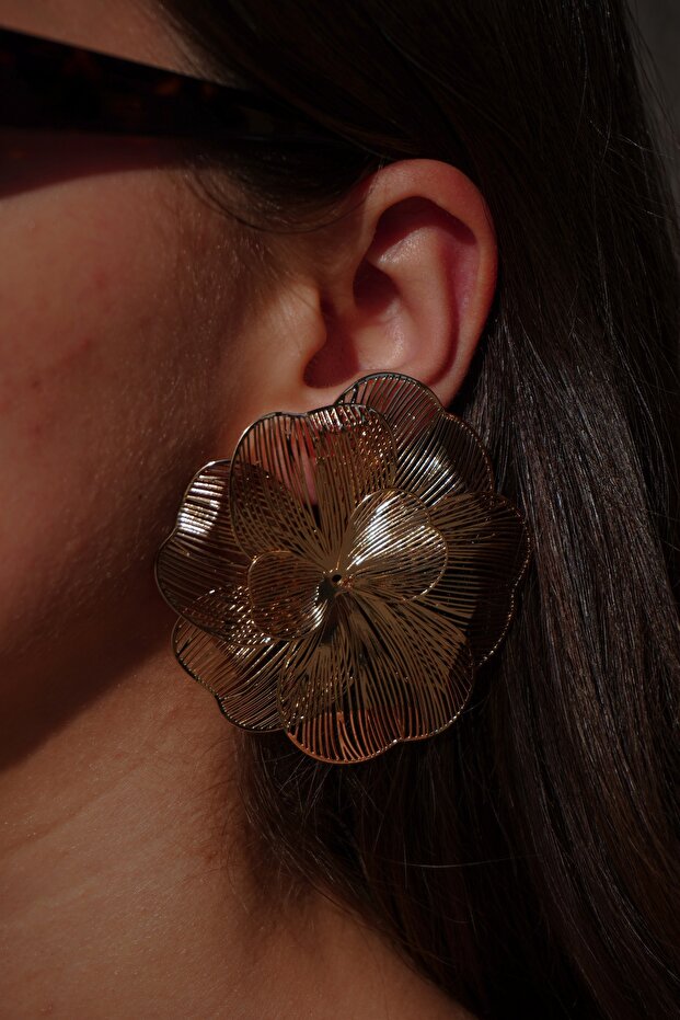 أقراط زهرة كبيرة - 4