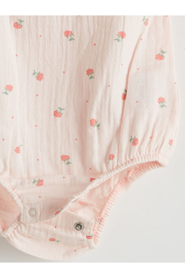 LCW Çiçekli Çıtçıtlı Body ve Şort 2'li Fast Moda - 6