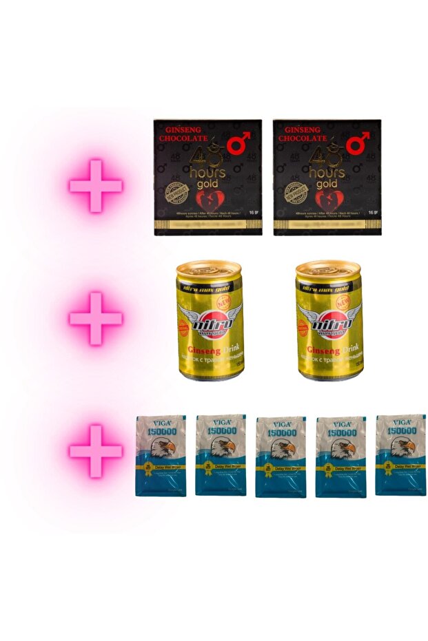 48 Hours Çikolata 2 Adet + Nitromax Içecek 2 Adet + Ginseng Mendil 5 Adet - 1