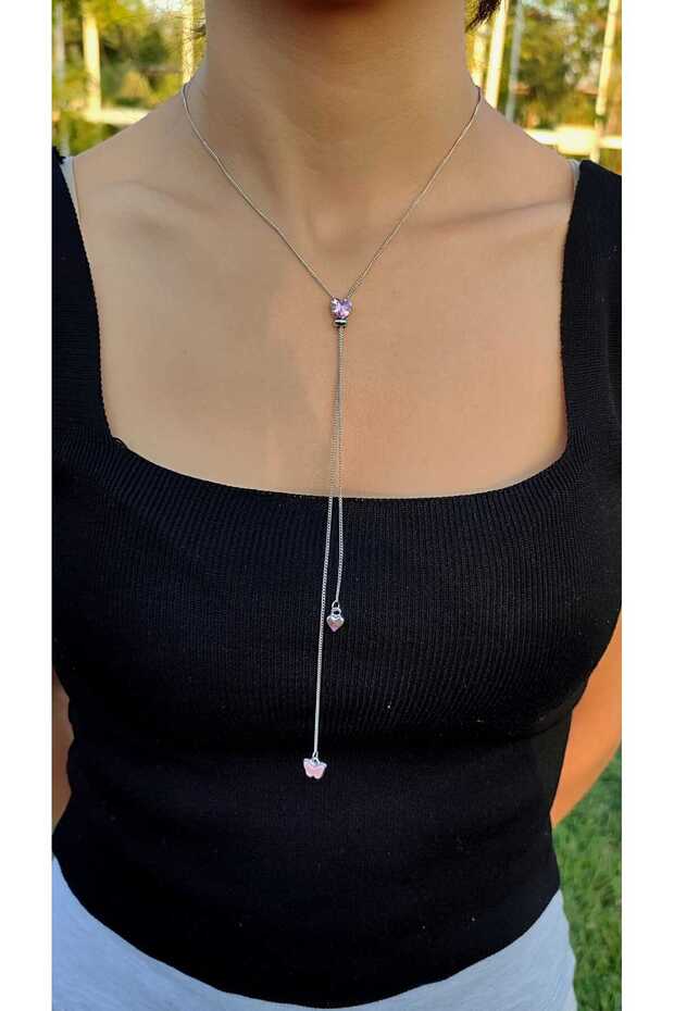 Women's Y Necklace Adjustable Y Necklace with Elevator