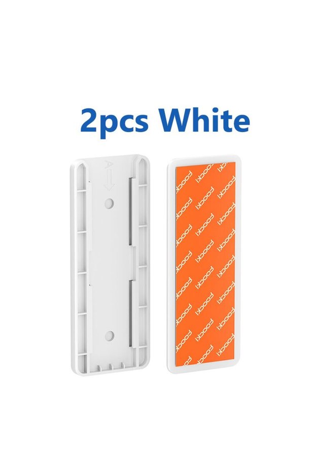 2pcs White Phone Charger Strip Holder Stand For GaN USB Type C Charger Storage Bracket