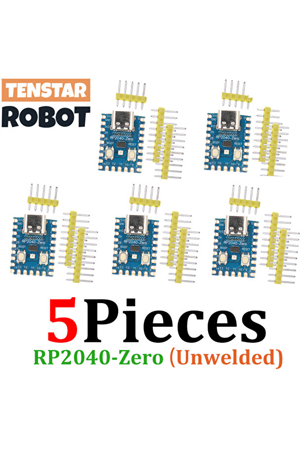 5 قطع من RP2040-Zero RP2040 غير الملحومة لوحدة التحكم الدقيقة Raspberry Pi PICO لوحة تطوير مزدوجة - 1