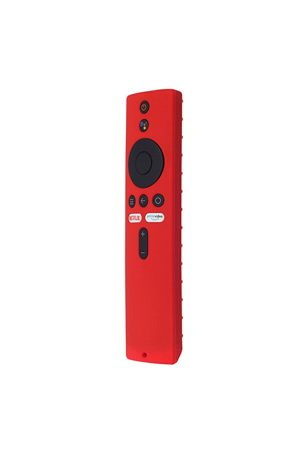 غطاء تحكم عن بعد أحمر اللون، قطعة واحدة، لجهاز Mi TV Box S، غطاء سيليكون مقاوم للصدمات، عصا حماية.