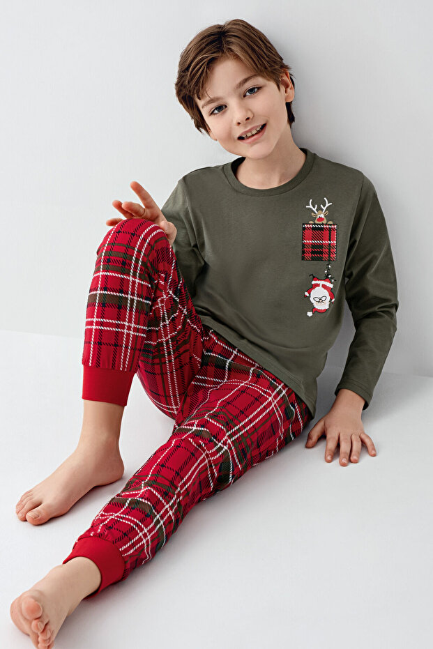 Zeleni set pidžama za dečake - 1