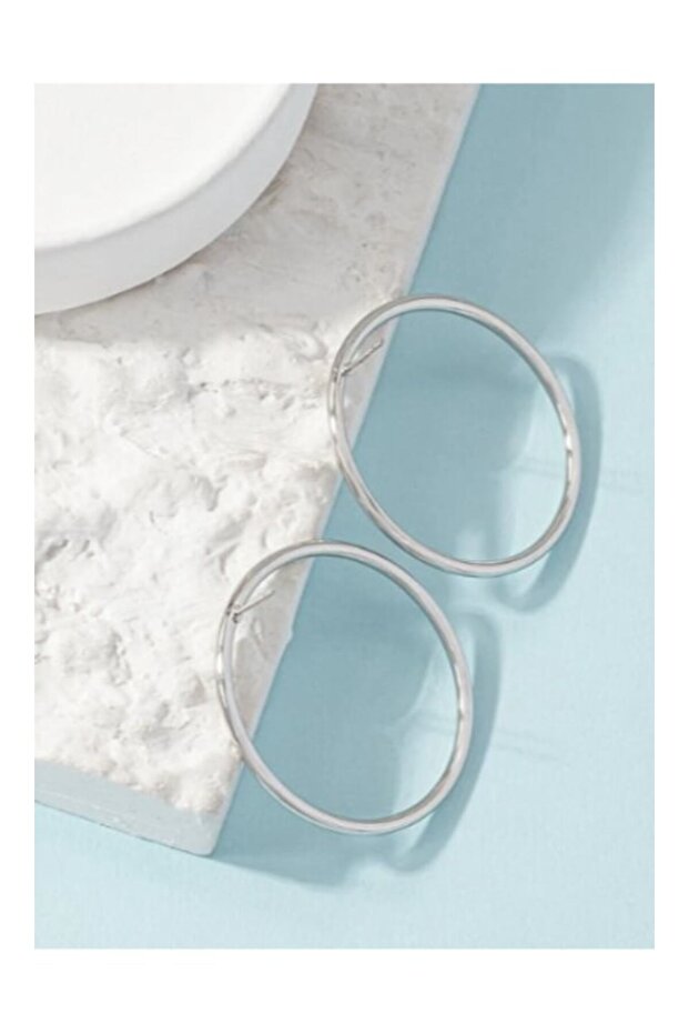 - Silver Earrings Round Shape - 3