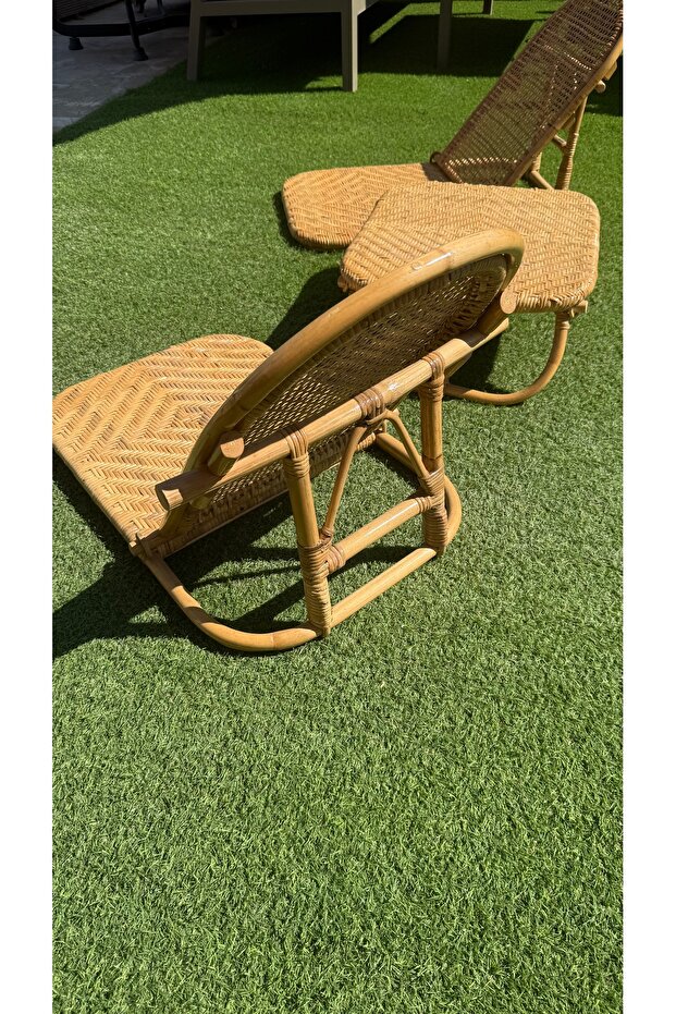 Bambu Mini Şezlong Takımı - 2