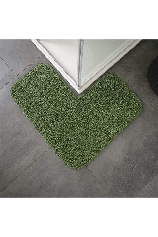 Shaggy Corner Shower Bath Mat 80X80 cm