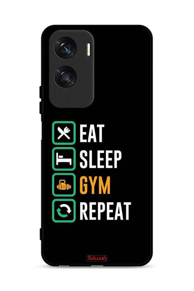 غطاء حماية Honor X50i 5G Eat Sleep Gym Repeat