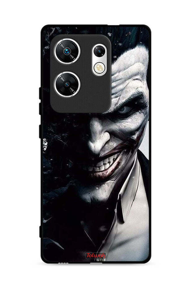 غطاء حماية لهاتف Infinix Zero 30 4G بتصميم نصف وجه الجوكر