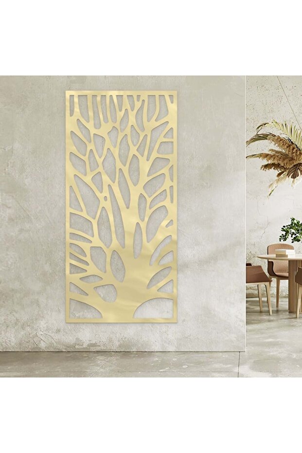 لوحة اكريلك ذهبي بتصميم شجرة - 1