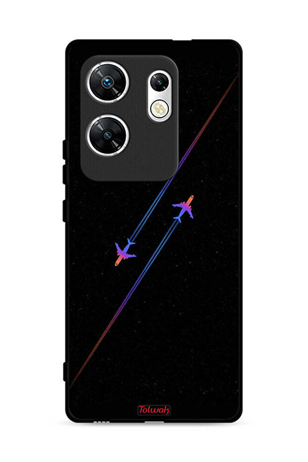 غطاء حماية لهاتف Infinix Zero 30 4G برسومات طائرات