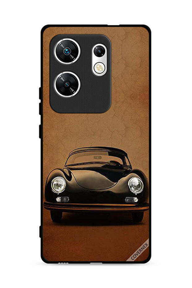 غطاء حماية لهاتف Infinix Zero 30 4G بتصميم سيارة كلاسيكية