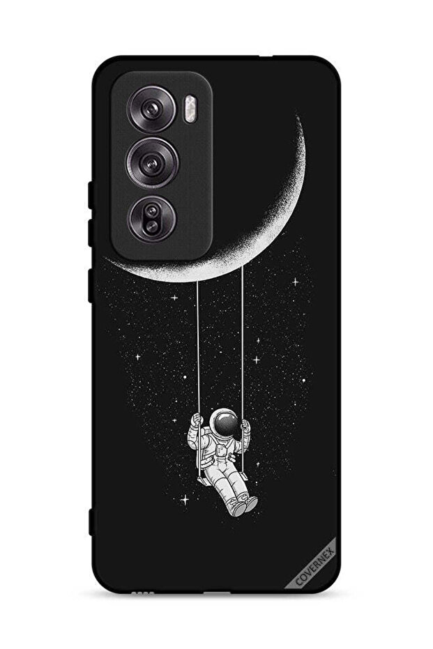 غطاء حماية لهاتف Oppo Reno12 Pro 5G بتصميم Moon Swing