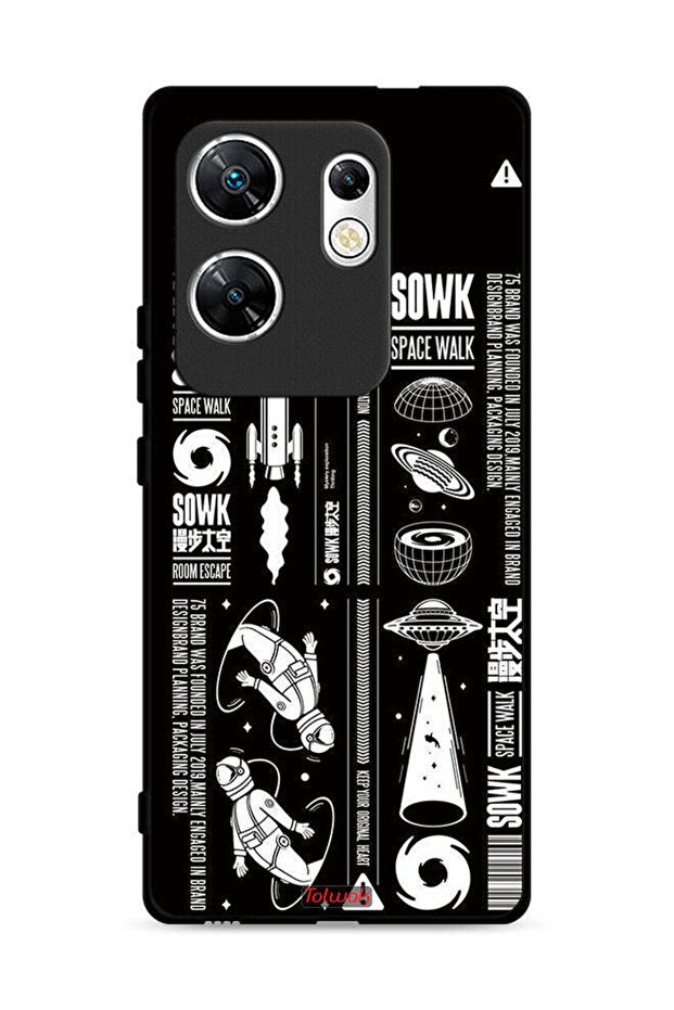 غطاء حماية لهاتف Infinix Zero 30 4G بملصق Sowk Space Walk
