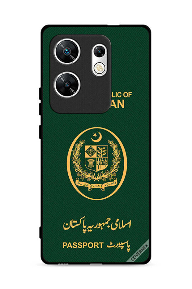 غطاء حماية لهاتف Infinix Zero 30 4G بنمط جواز السفر الباكستاني