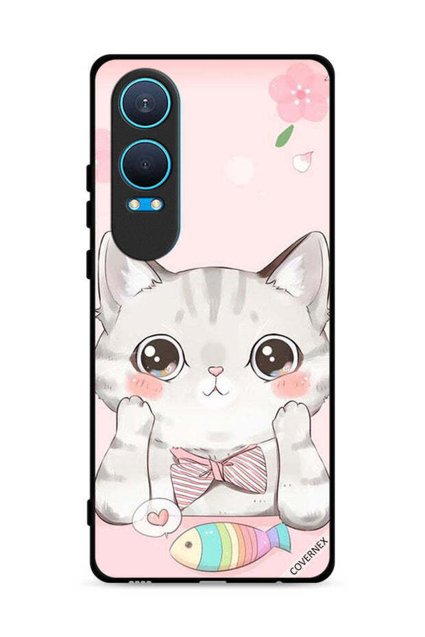 غطاء حماية لهاتف OnePlus Nord CE4 Lite 5G بتصميم Cat Fish