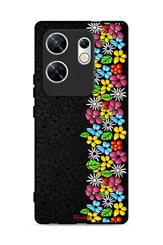 غطاء حماية لهاتف Infinix Zero 30 4G بنقشة زهور