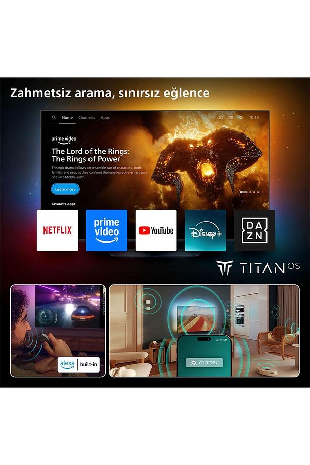Ambilight TheOne 55PUS9000 4K UHD QLED 139cm 55" Smart TV Dolby Vision TitanOS - 5