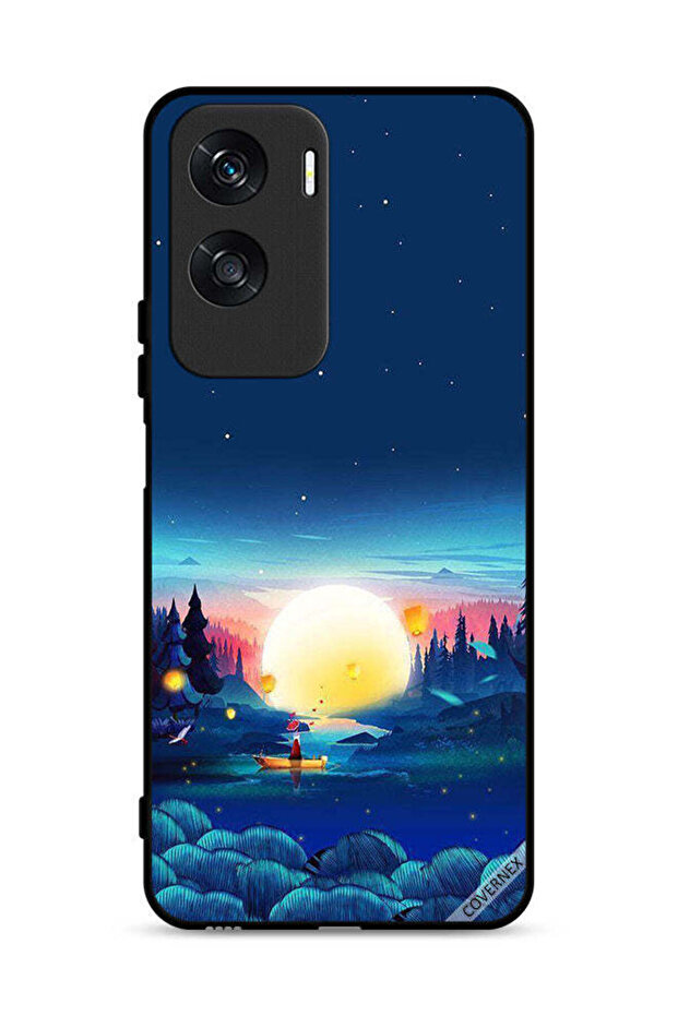 غطاء حماية Honor X50i 5G بمنظر غروب الشمس