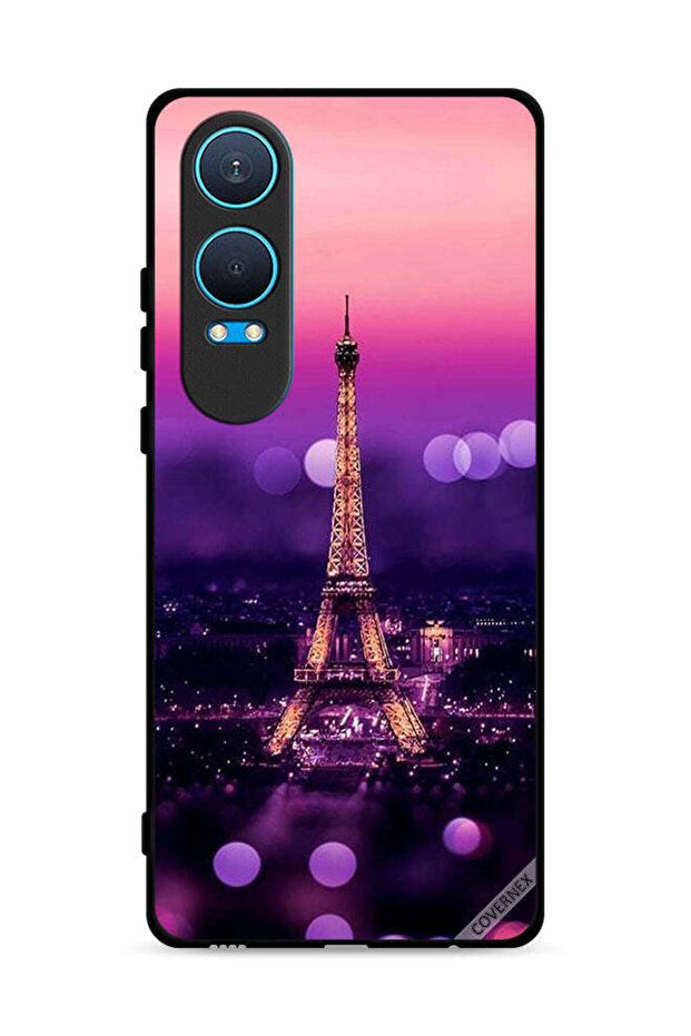 غطاء حماية لهاتف OnePlus Nord CE4 Lite 5G بتصميم برج إيفل
