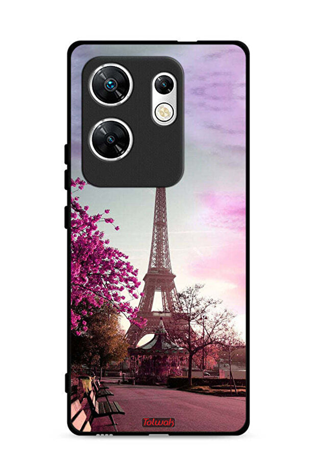 غطاء حماية لهاتف Infinix Zero 30 4G بتصميم برج إيفل